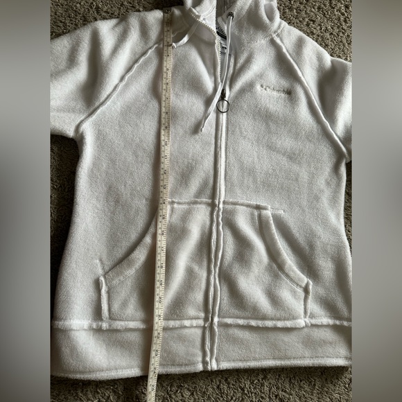 Columbia Full Zip Jacket White with Flower Embroidery - Picture 5 of 10